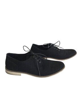 PERRY ELLIS- MENS BLACK COMFY LACE UP SHOES SIZE 11.5